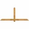 Ekena Millwork Eugene Rough Sawn Timber Gable Bracket, Western Red Cedar, 72"W x 33"H x 4"D x 4"F, 11/12 Pitch GBW072X33X0404EUG00RWR - alternate 1